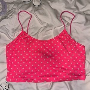 Pink crop top